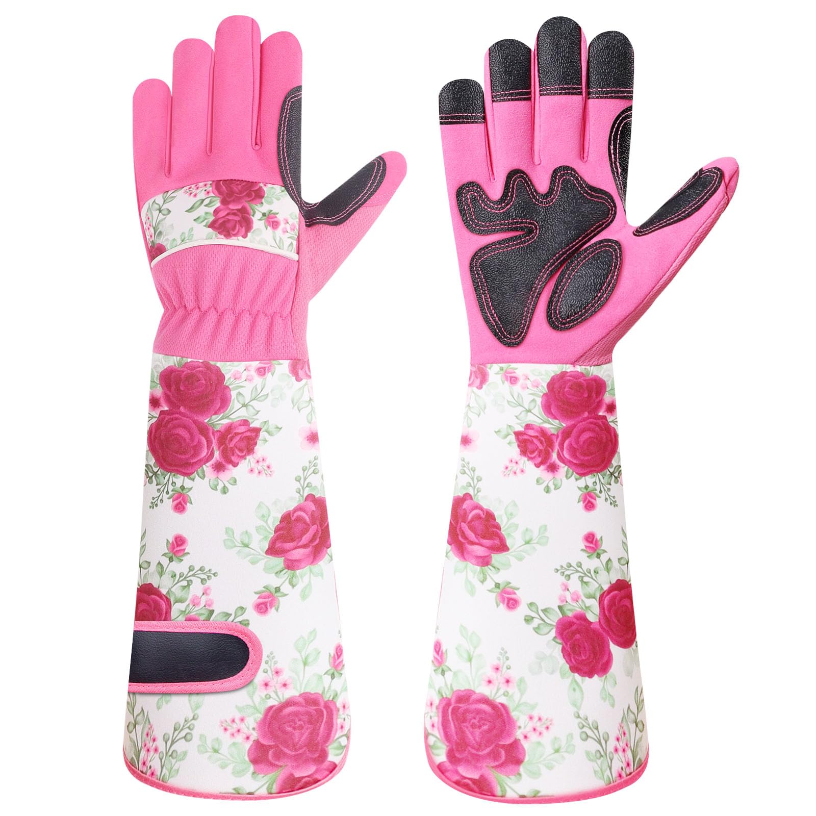 DLY guantes frontal mostrando diseño azul y ajuste confortable