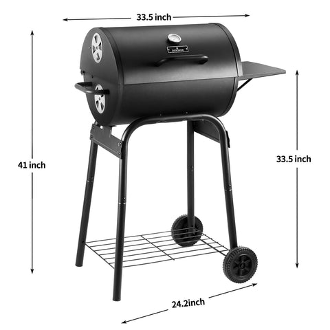 DNKMOR ruedas robustas que facilitan mover la parrilla
