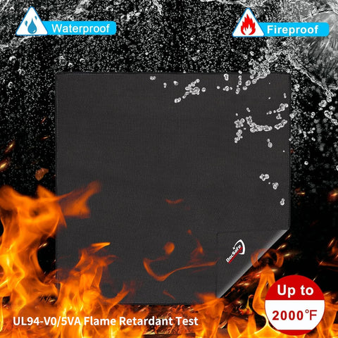 DocSafe alfombra colocada en deck de madera protegiendo la terraza