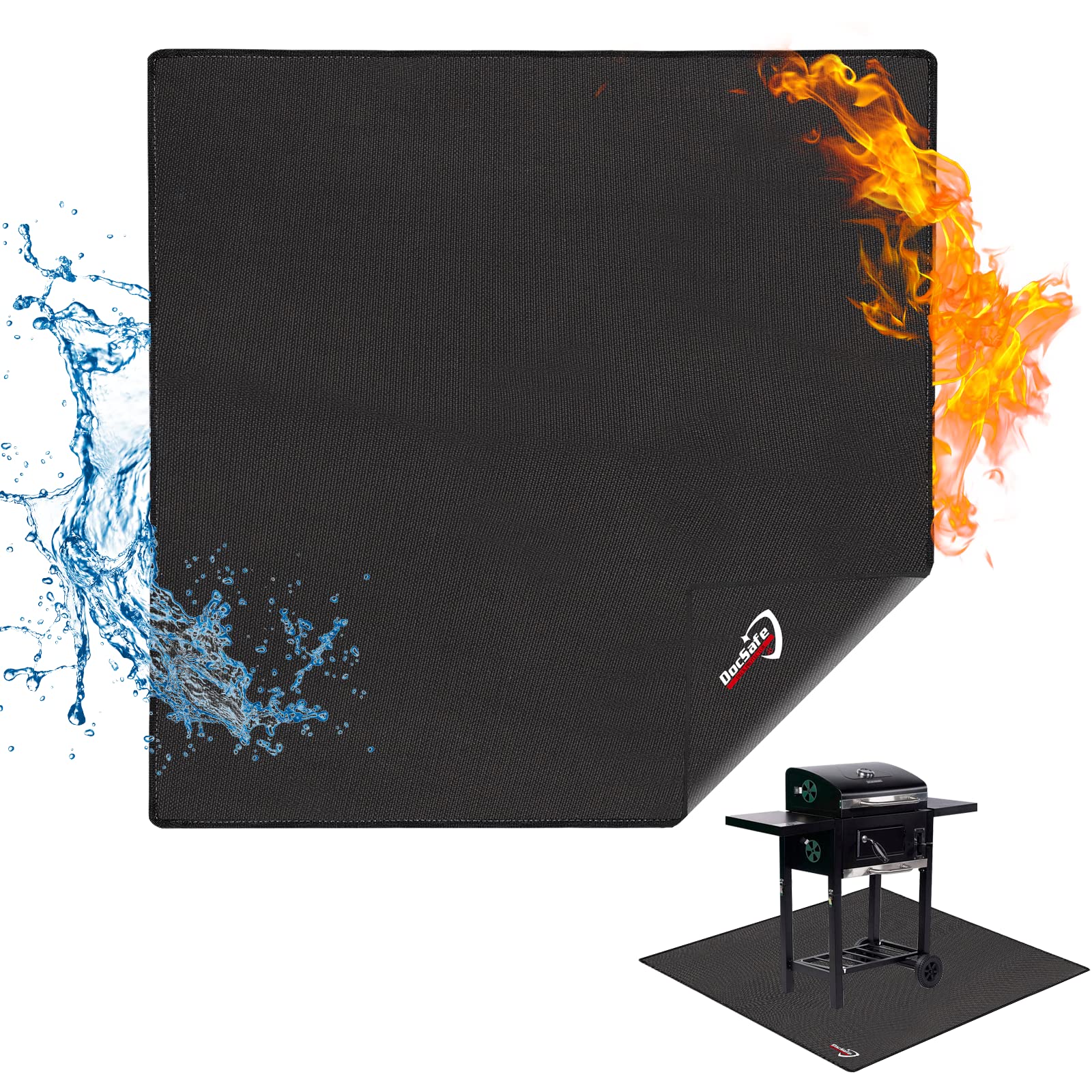 DocSafe vista frontal del empaque mostrando la alfombra protectora y tamaño 48"