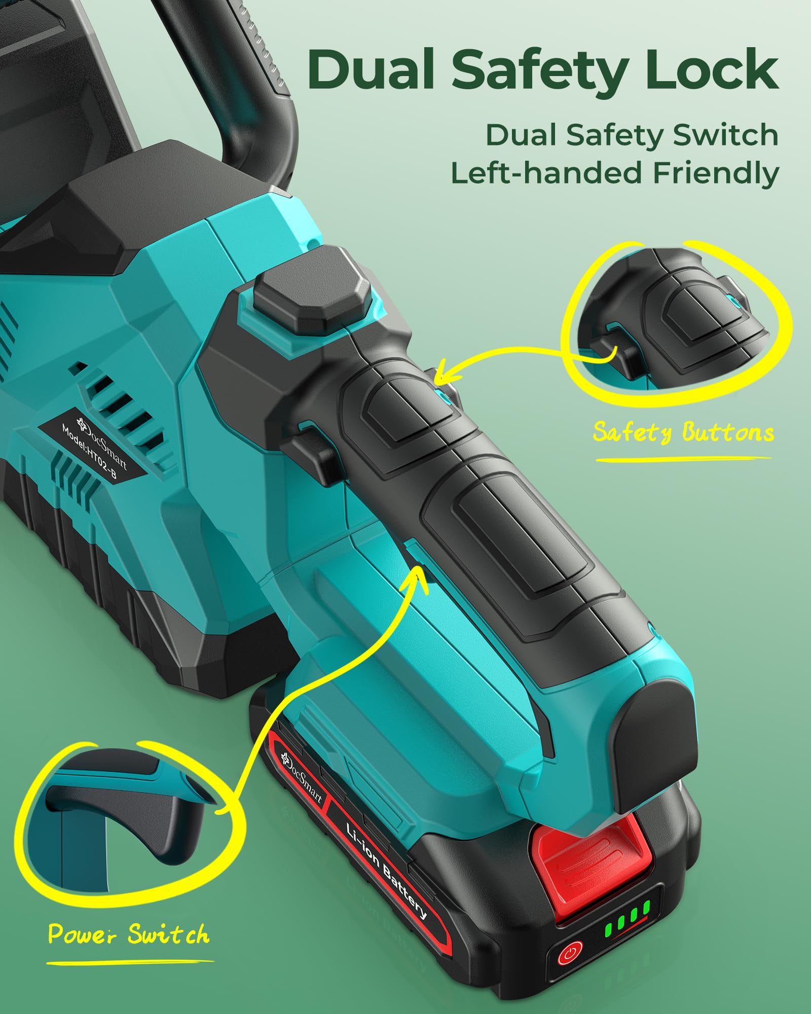 DocSmart cabeza ajustable 180 grados en acción, permite alcanzar esquinas estrechas