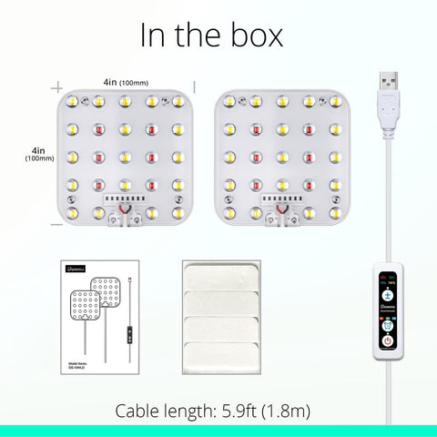 DOMMIA contenido de caja con paneles, controlador y accesorios listos para usar