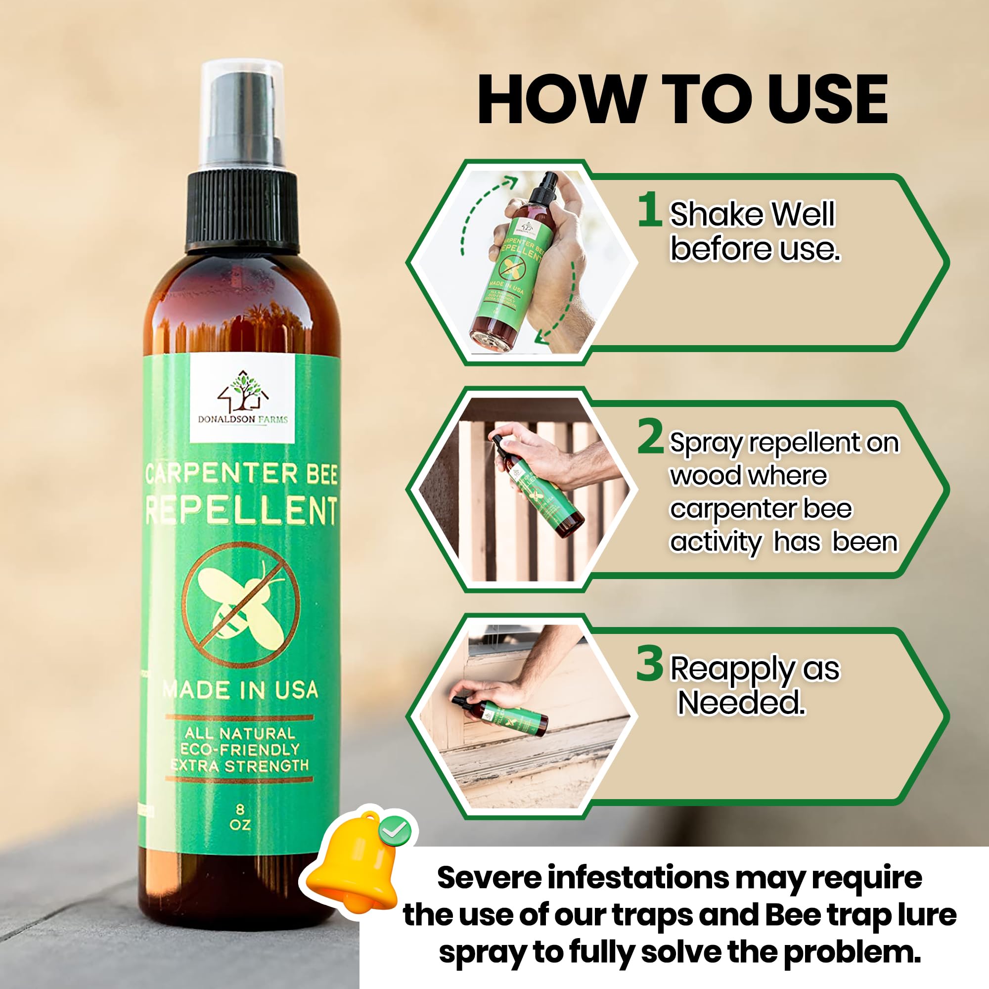 Donaldson Farms textura de la fórmula con aceites naturales que disuaden
