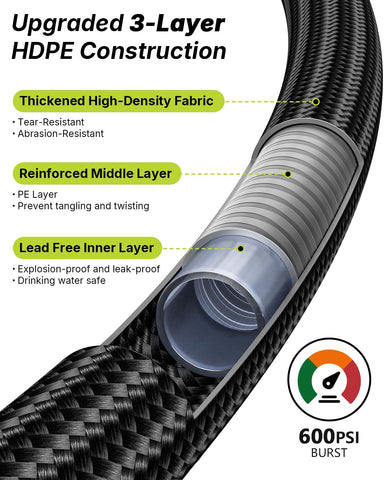 Doorich textura del tubo flexible, durabilidad y maniobrabilidad