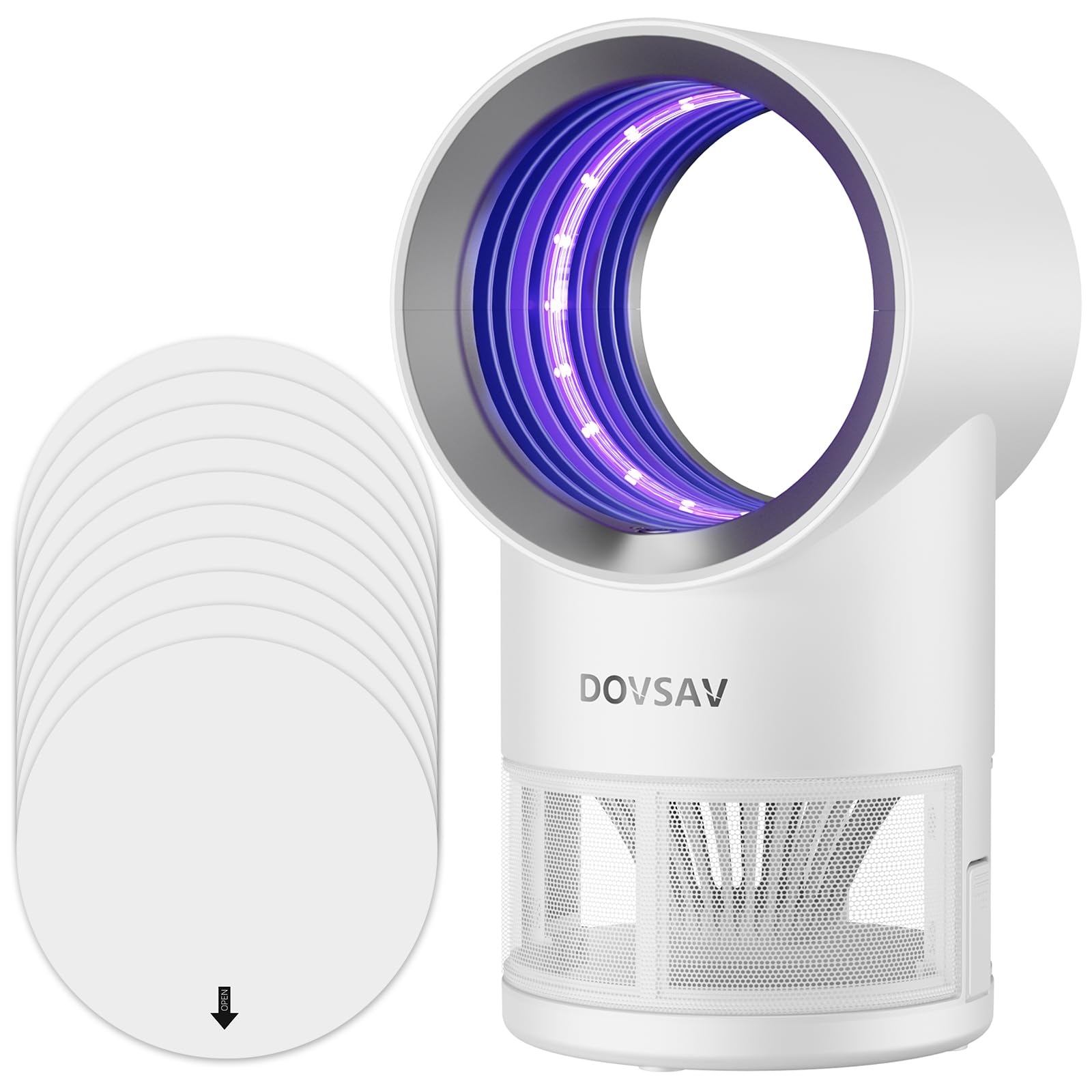 DOVSAV vista frontal del dispositivo elegante y compacto, mantiene espacios limpios