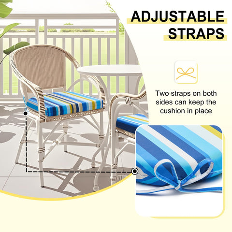 downluxe cojín colocado en silla de patio para uso cómodo exterior