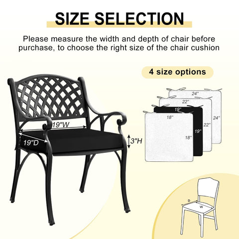 downluxe cojín colocado en silla de patio realzando confort