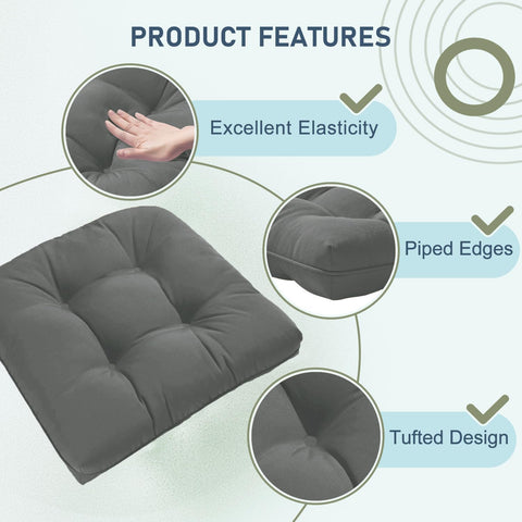 downluxe cojín junto a una silla para mostrar tamaño y proporción