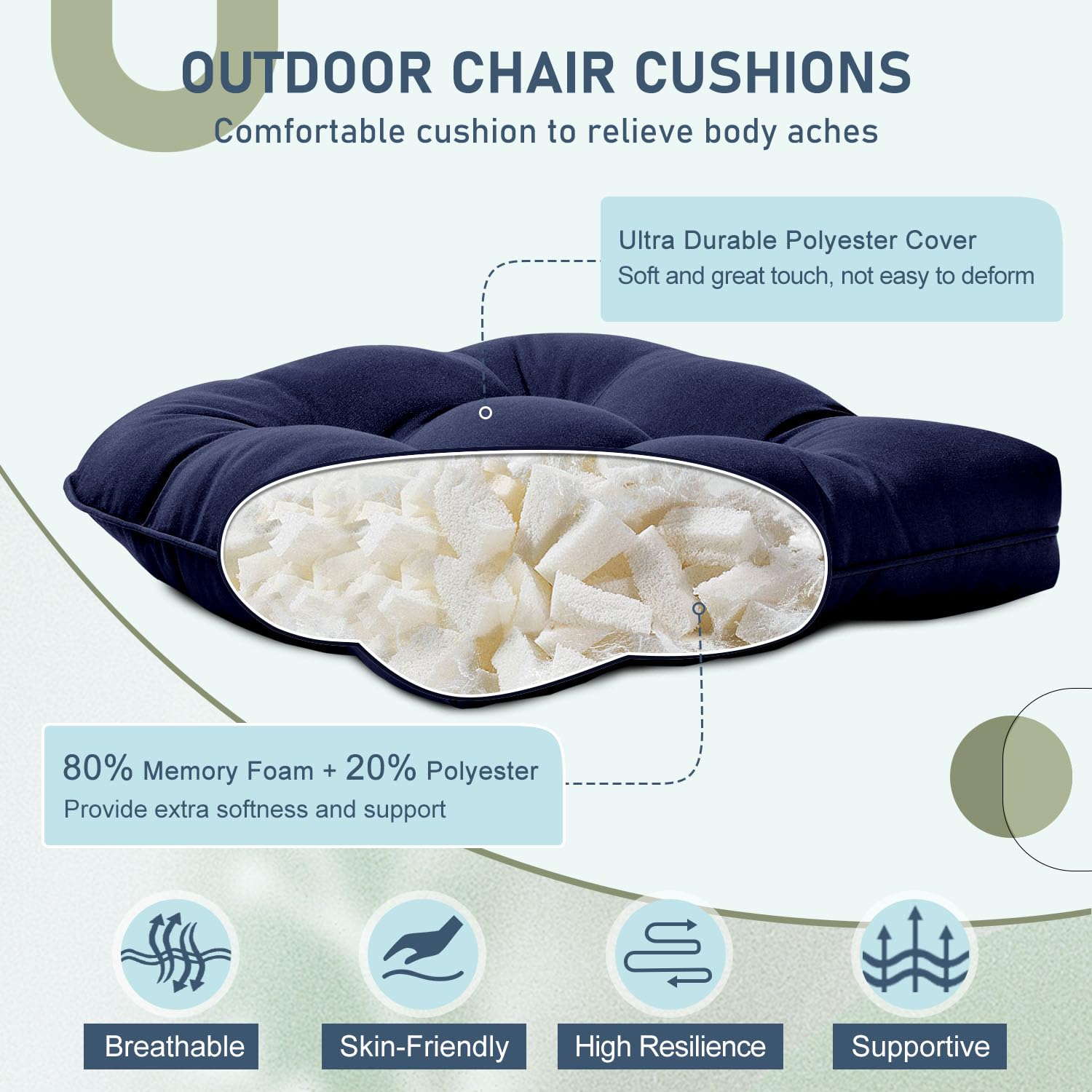 downluxe detalle del tufted y costuras que aporta agarre y ventilación