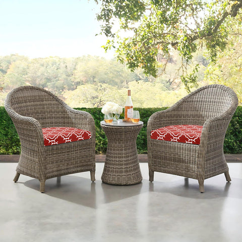 downluxe cojines en terraza con decoración mostrando ambiente acogedor