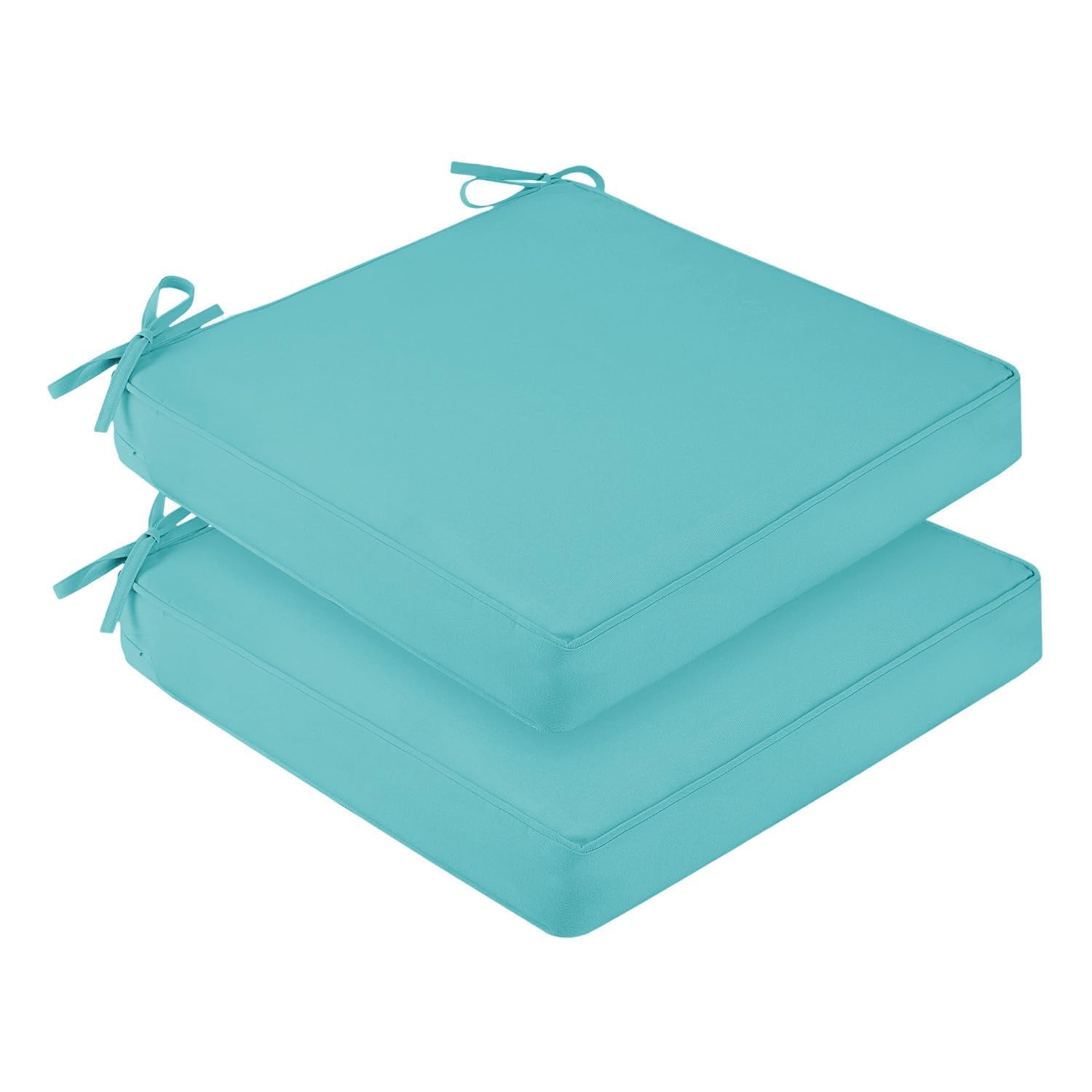 downluxe cojin frontal pack de dos muestra color teal y durabilidad
