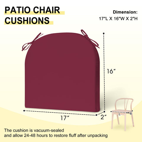 downluxe ambiente de terraza con cojines burdeos, crea espacio acogedor