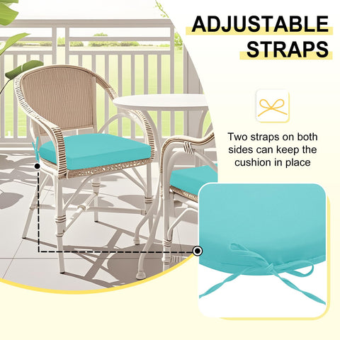 downluxe cojín junto a una silla para comparar tamaño real, encaje estándar