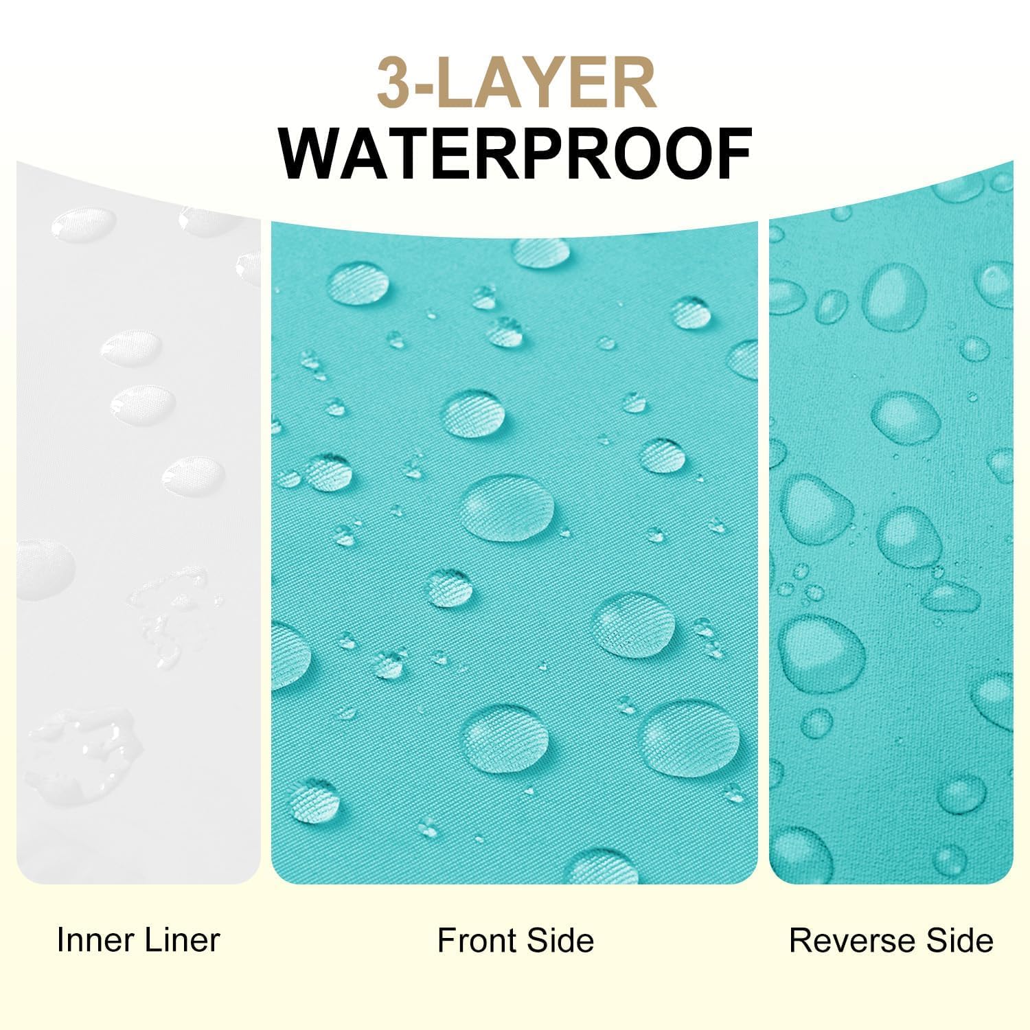 downluxe primer plano del tejido oxford impermeable, protege contra salpicaduras