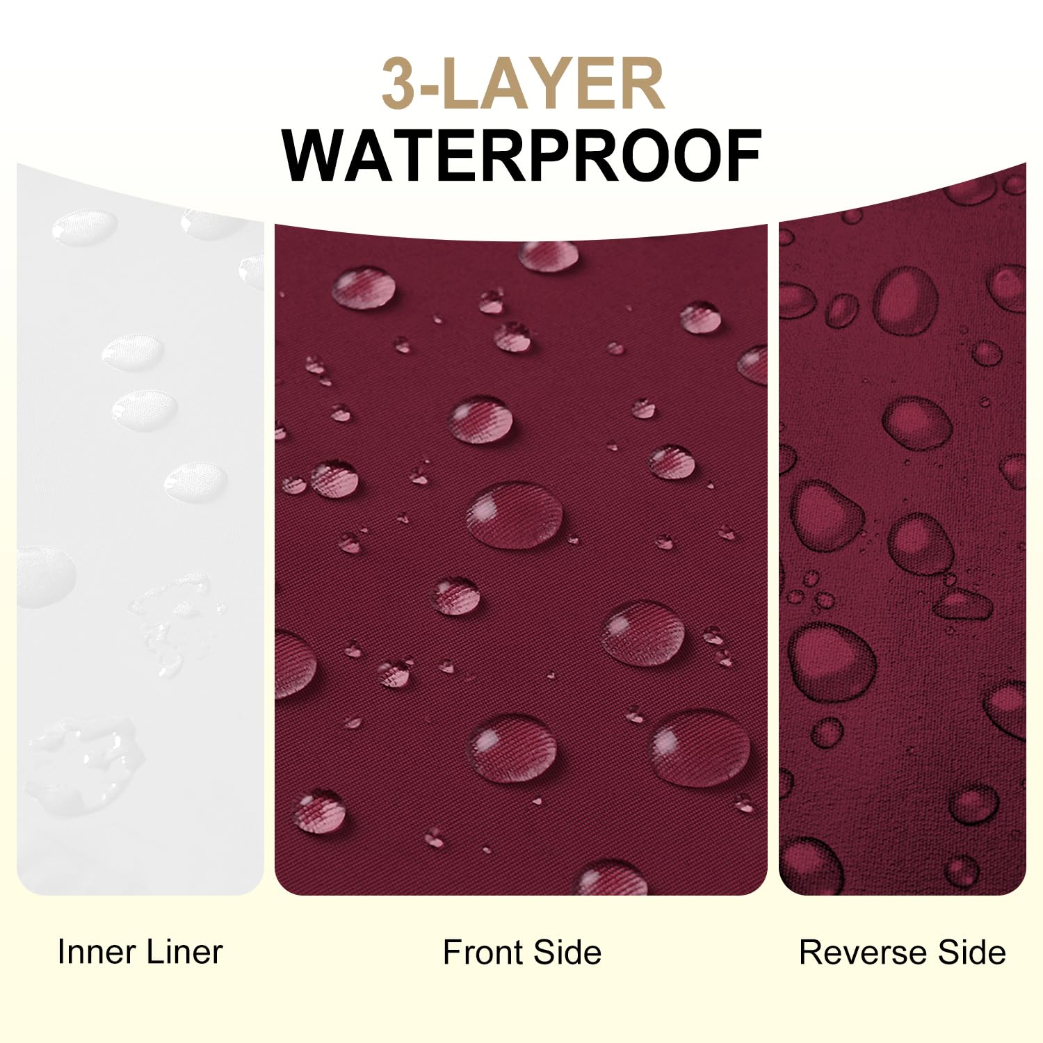 downluxe primer plano tela oxford repelente al agua mostrando durabilidad