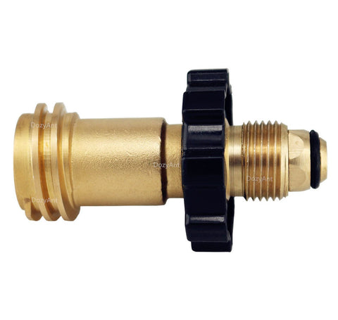 DOZYANT adaptador junto a una regla para referencia de tamaño y escala
