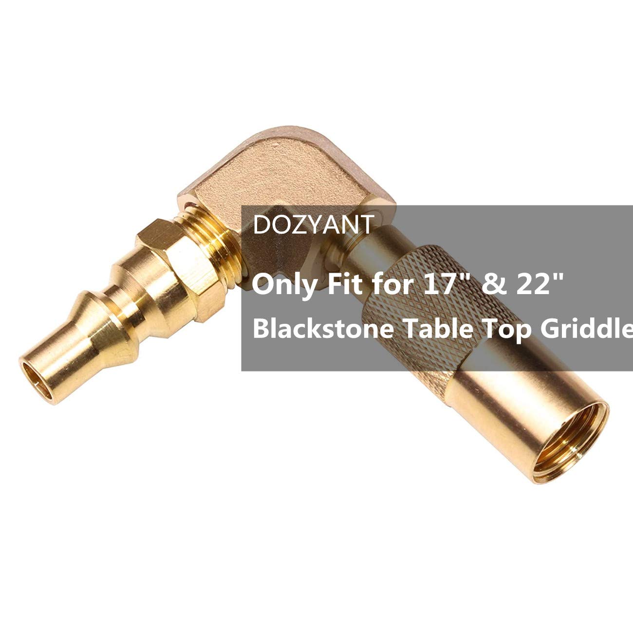 DOZYANT primer plano del conector 1/4" macho, fácil acople rápido