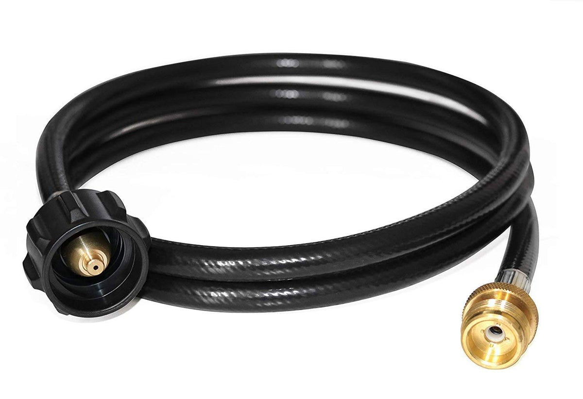 DOZYANT manguera frontal mostrando conexión QCC1 y longitud para seguridad