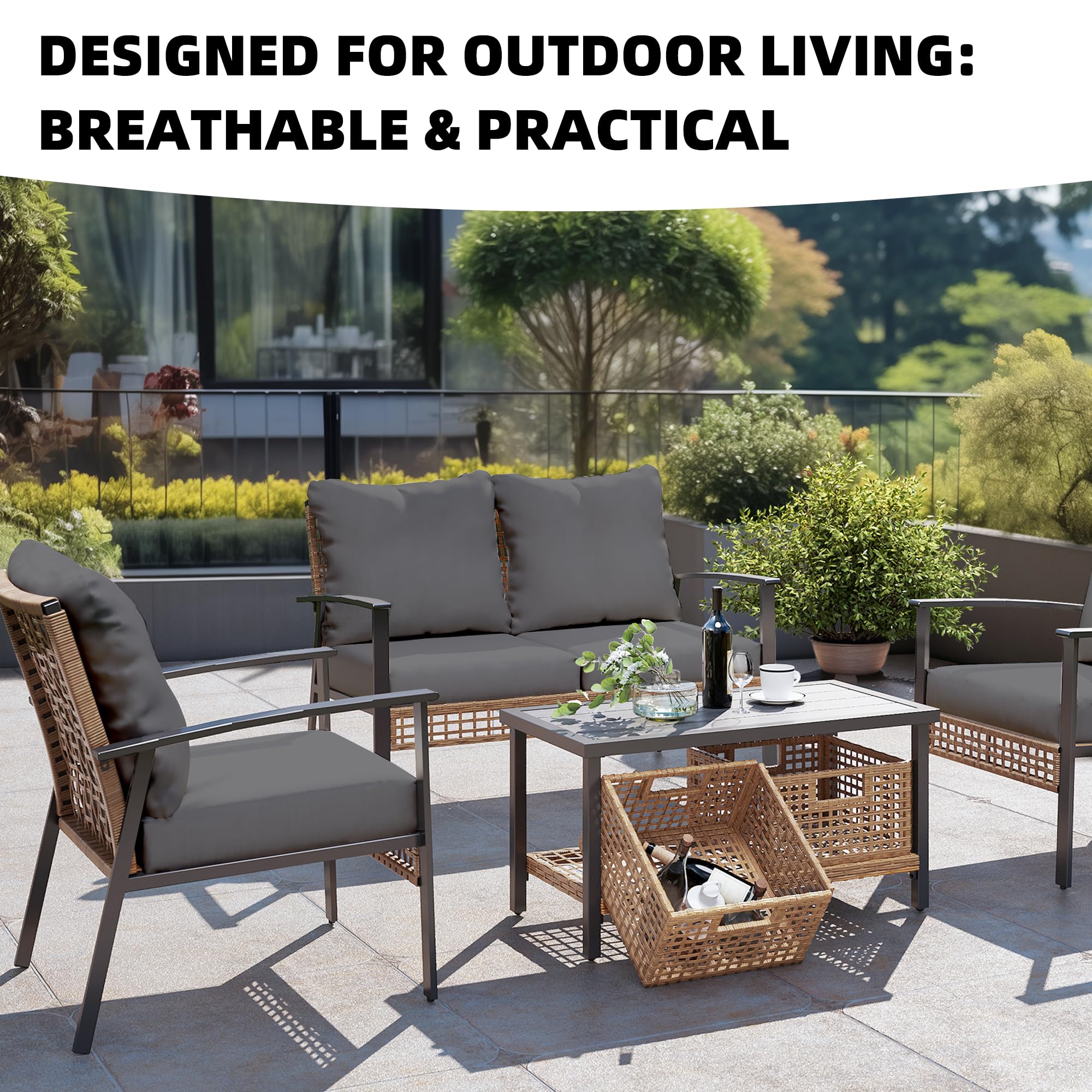 DREAHOTEXTIL ambiente de patio estilizado mostrando renovación rápida