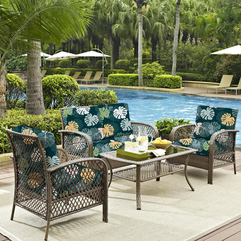 DREAHOTEXTIL escena de terraza con fundas que realzan decoración exterior