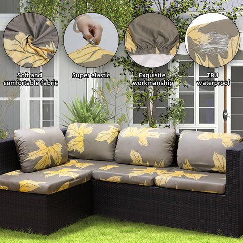 DREAHOTEXTIL funda en cojín de patio demostrando protección y estilo
