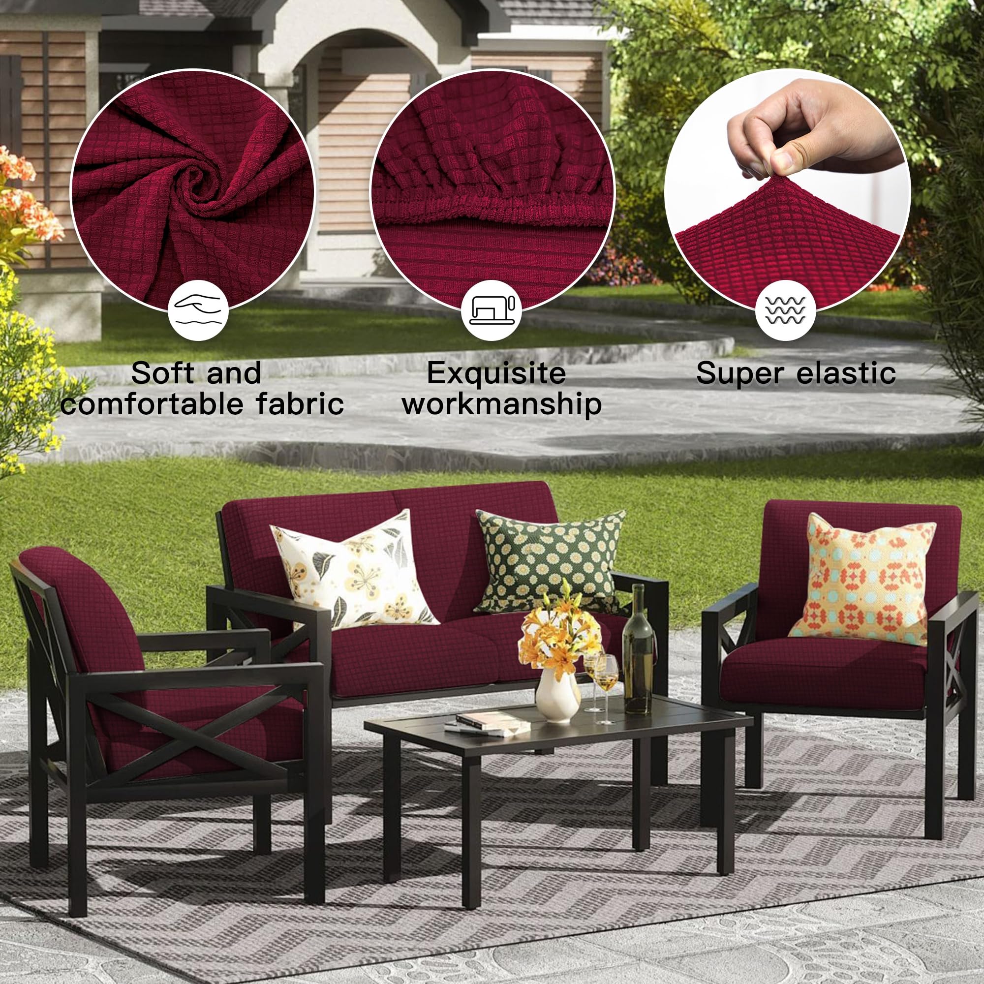 DREAHOTEXTIL comparación de talla para ajustar diferentes cojines