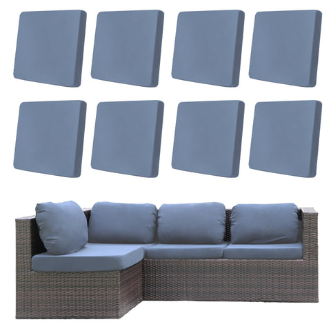DREAHOTEXTIL pack frontal mostrando las ocho fundas con ajuste rápido