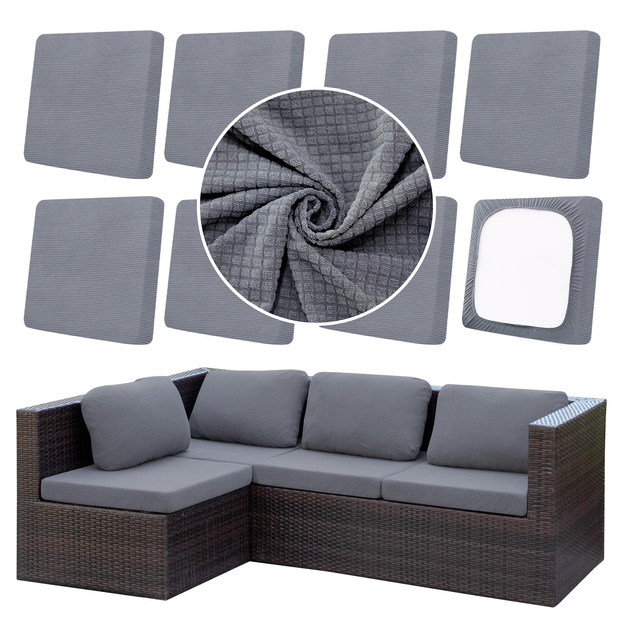 DREAHOTEXTIL funda frontal en sofá exterior, protección y estilo
