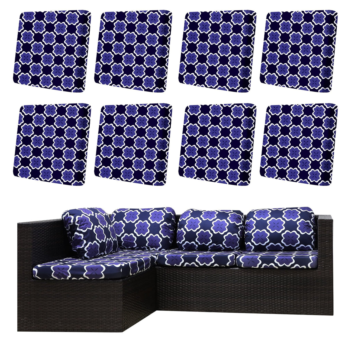 DREAHOTEXTIL fundas frontales pack 8 actualiza tu patio fácilmente
