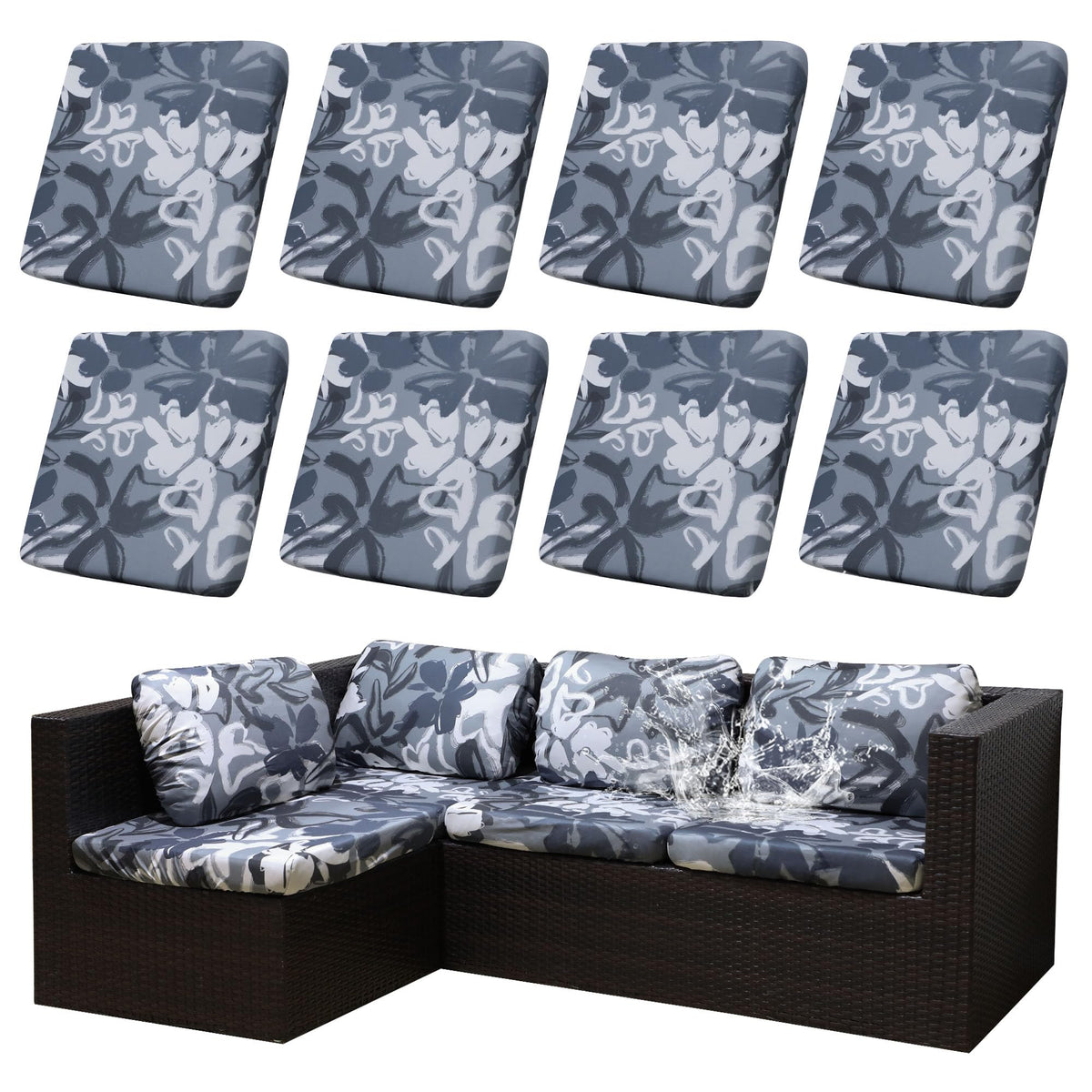DREAHOTEXTIL fundas elásticas frontal mostrando ajuste y protección