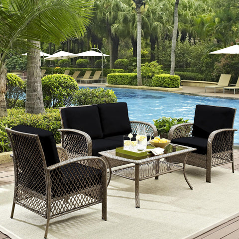 DREAHOTEXTIL cojines en mesa de terraza con estilo coordinado