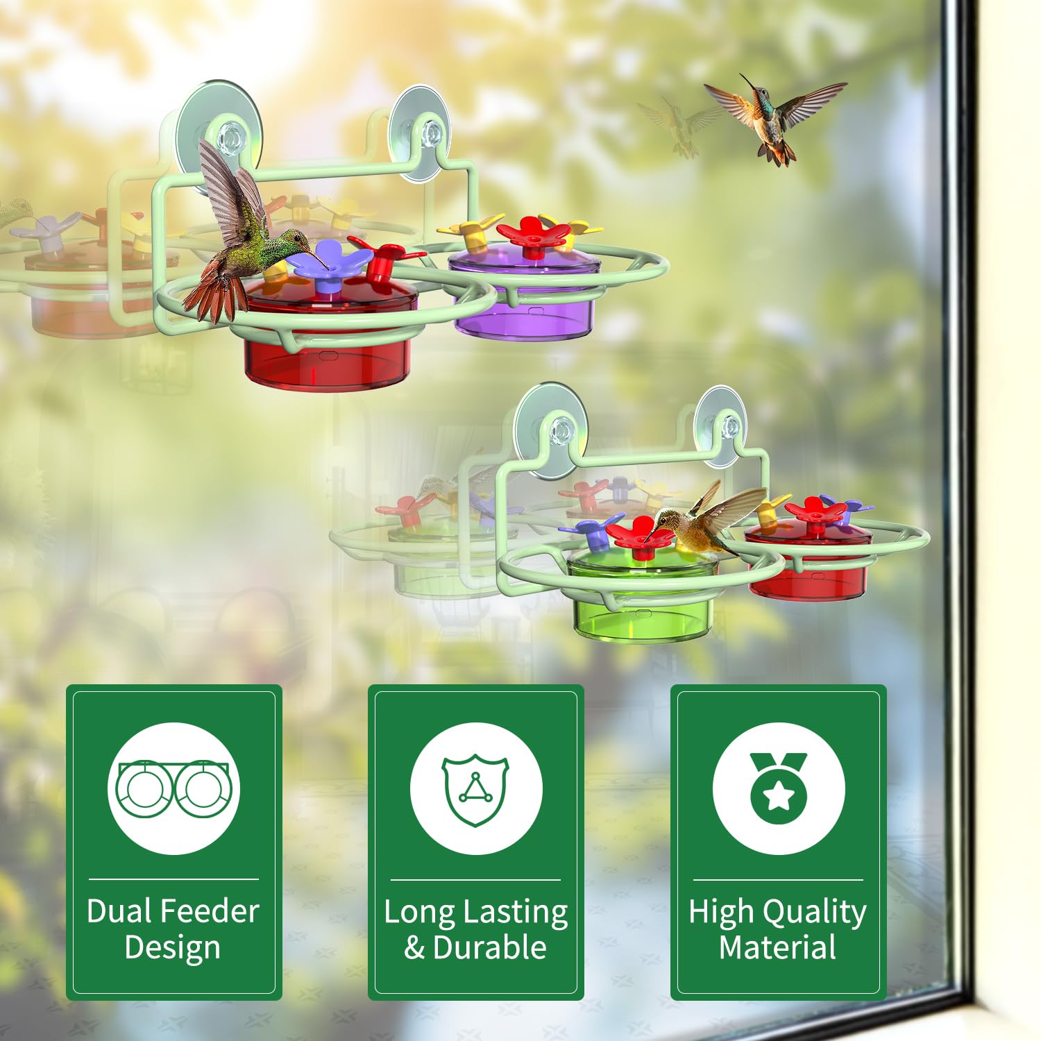 Dreamdrawer puertos de alimentación anti-abejas que facilitan acceso seguro a colibríes