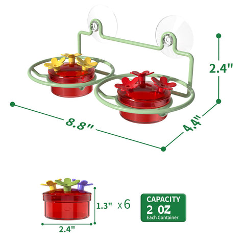 Dreamdrawer vista lateral con los dos recipientes para alimentación simultánea sin enredos