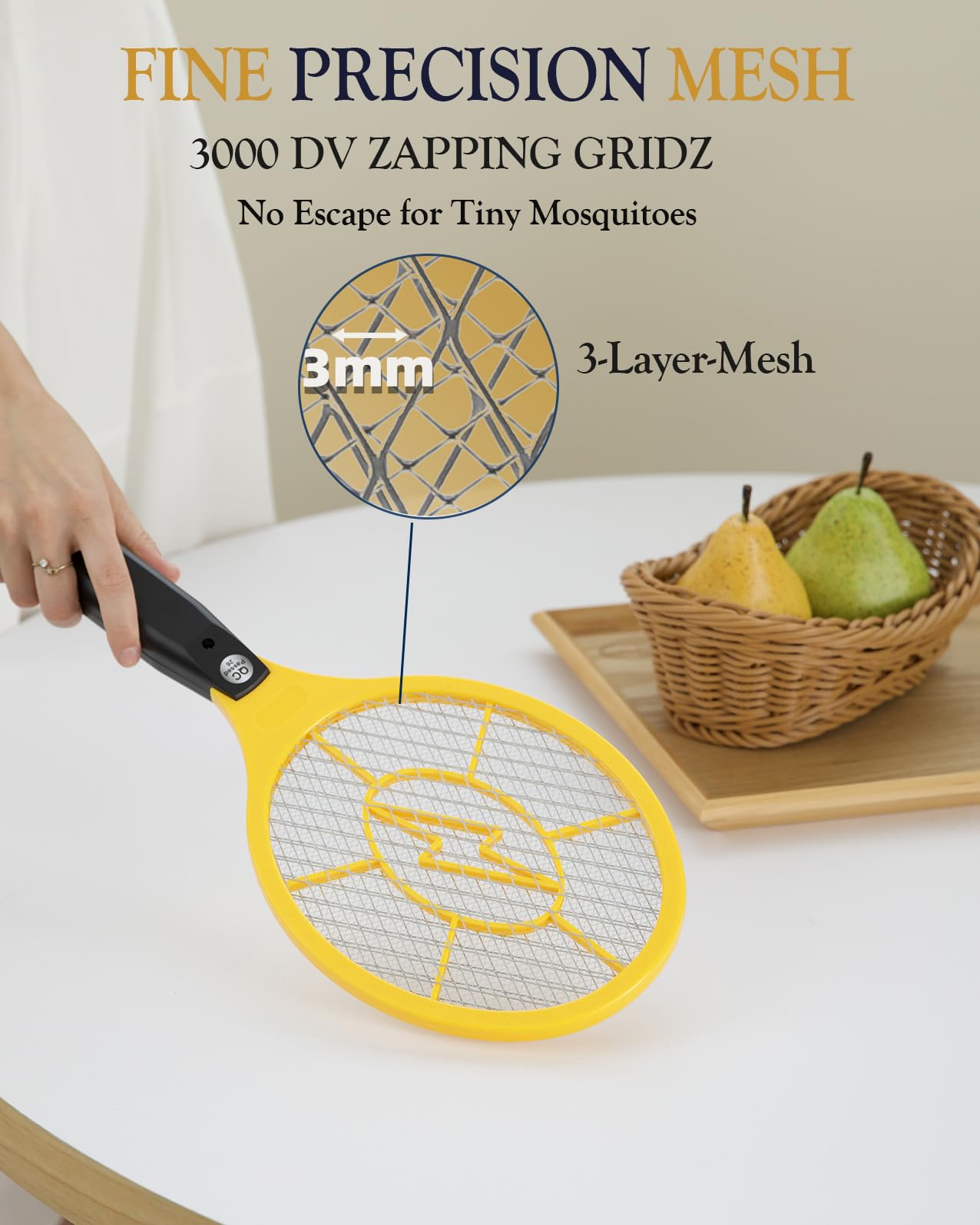 Drihara comparación de tamaño en mano mostrando ligereza y control