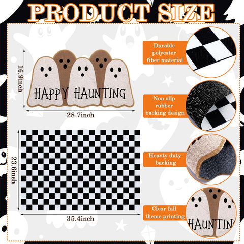Drydiet felpudo colocado en porche crea ambiente Halloween atractivo