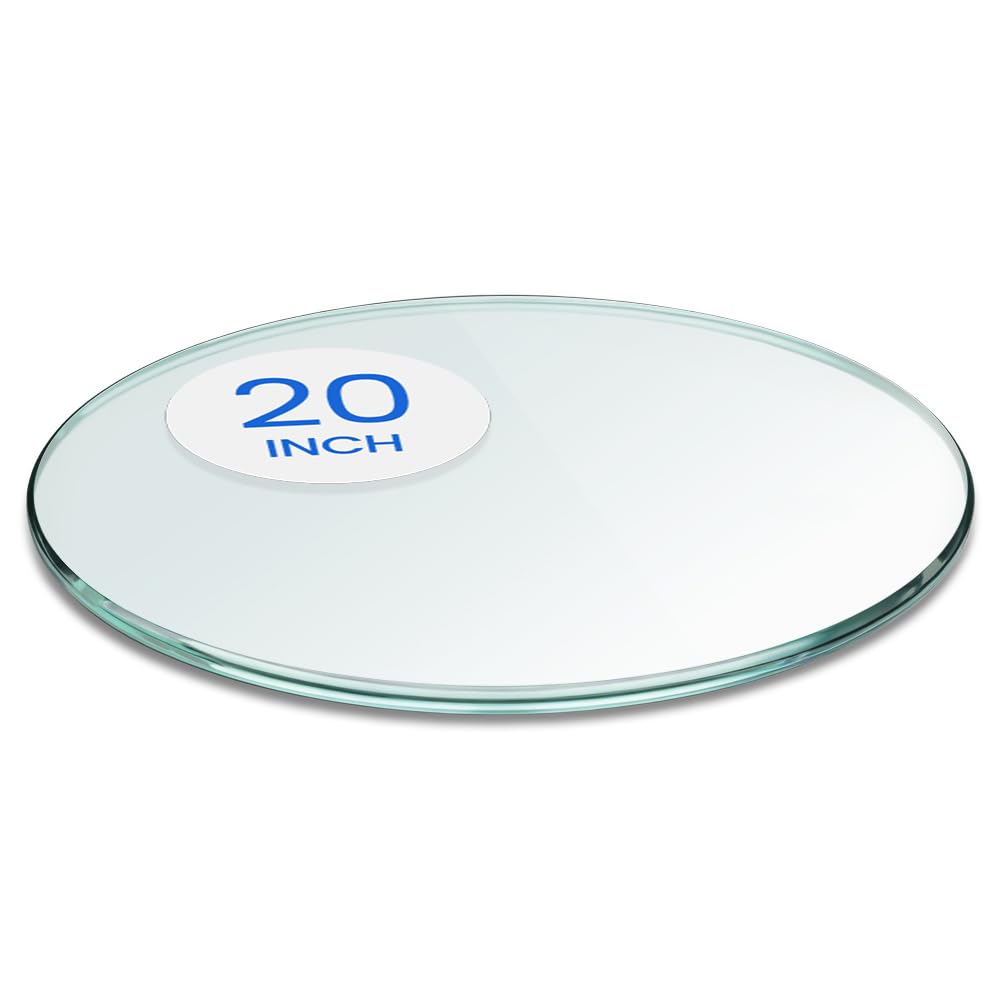 Dulles Glass tapa frontal clara de 20 pulgadas mostrando acabado elegante