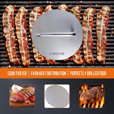 DYMACHINE uso en parrilla exterior para asados y barbacoas prácticas