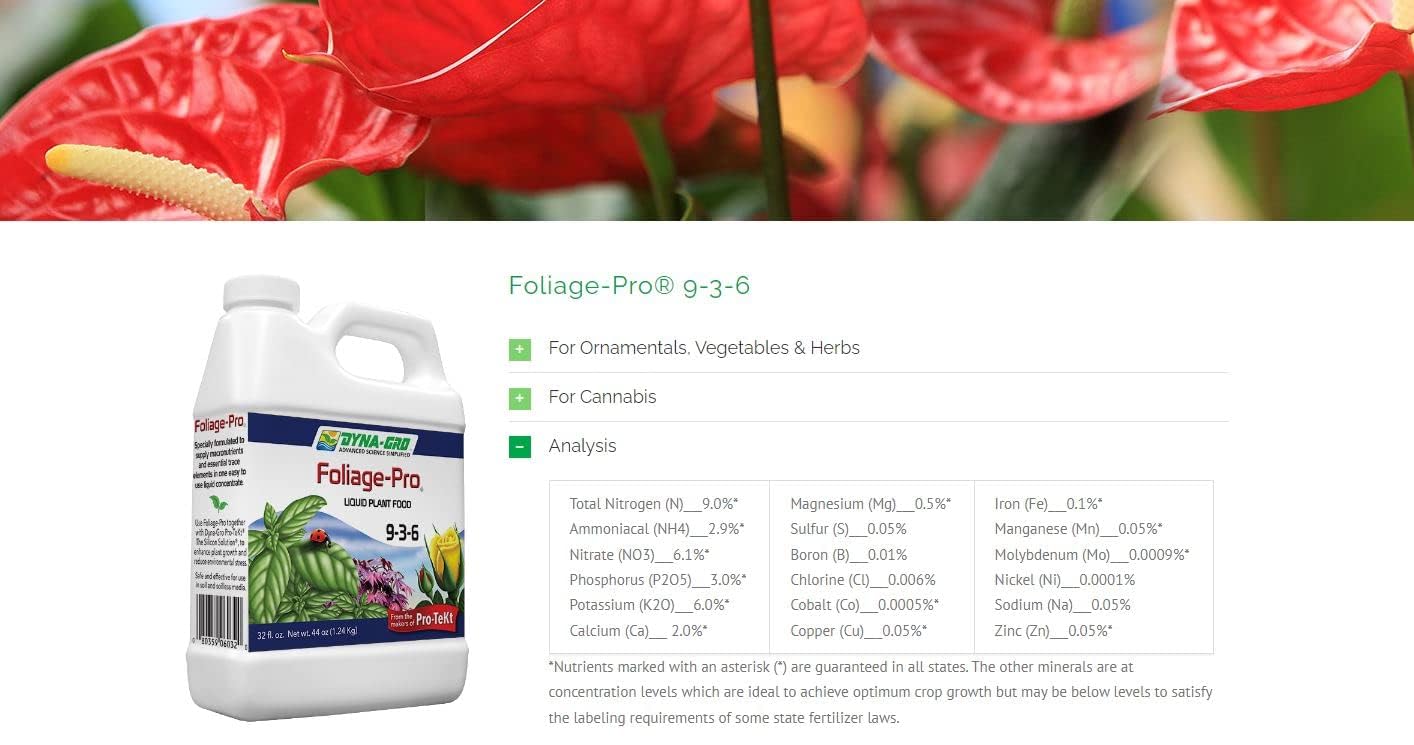 Dyna-Gro aplicado al regar plantas de interior para crecimiento controlado
