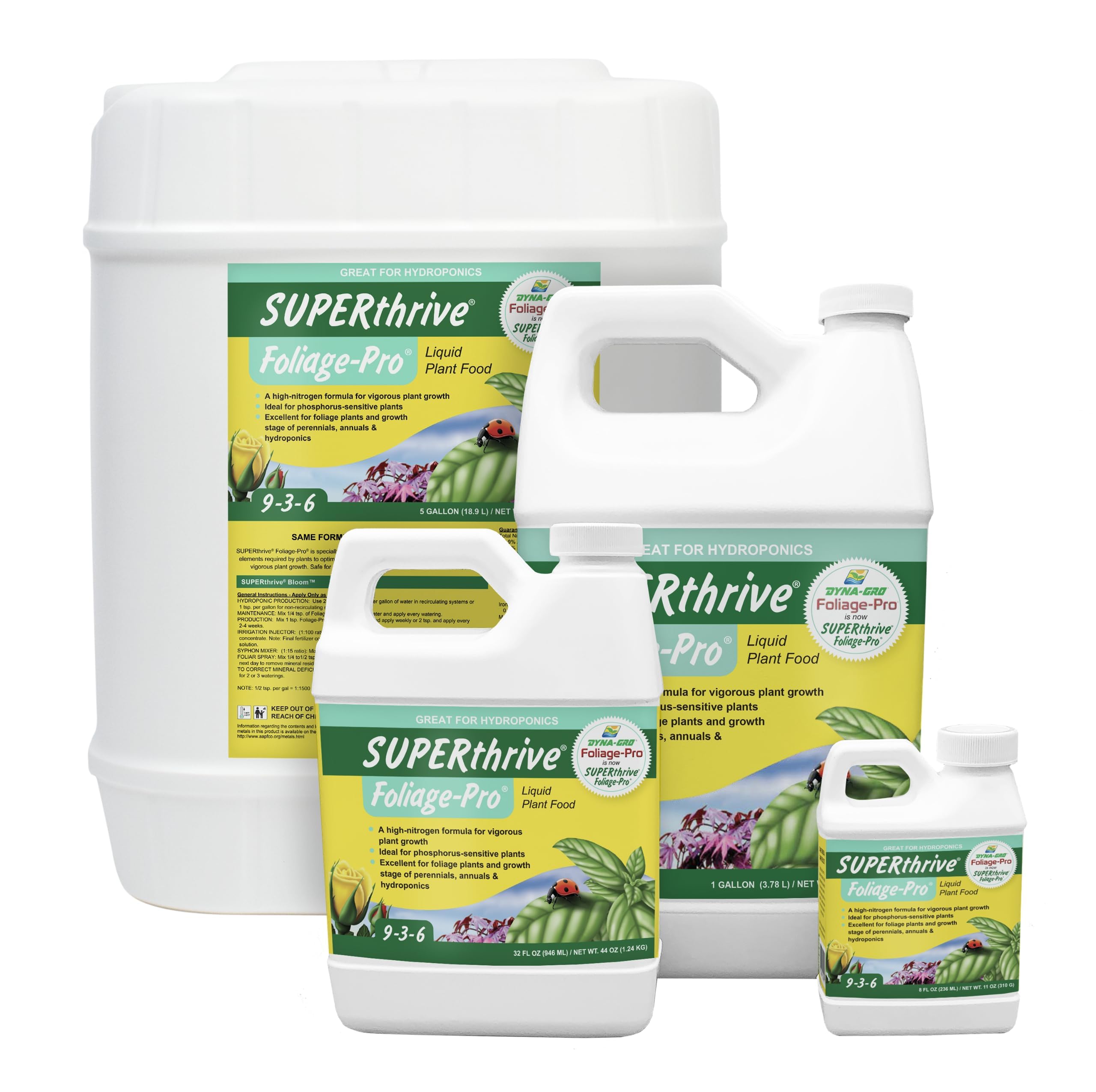 Dyna-Gro textura del líquido para mezcla fácil y disolución rápida