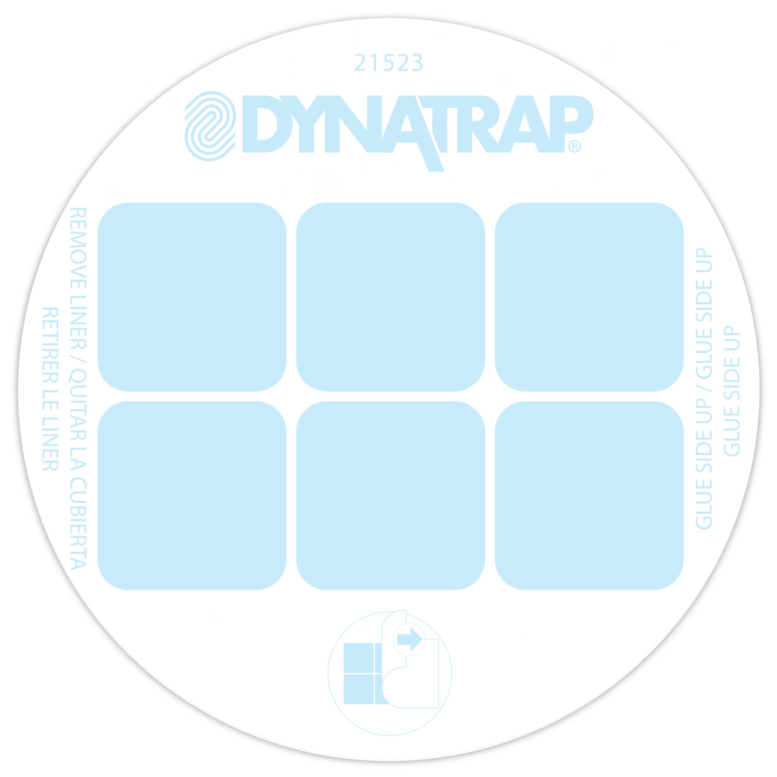 Dynatrap cartón en interior cerca de plantas para control de gnats