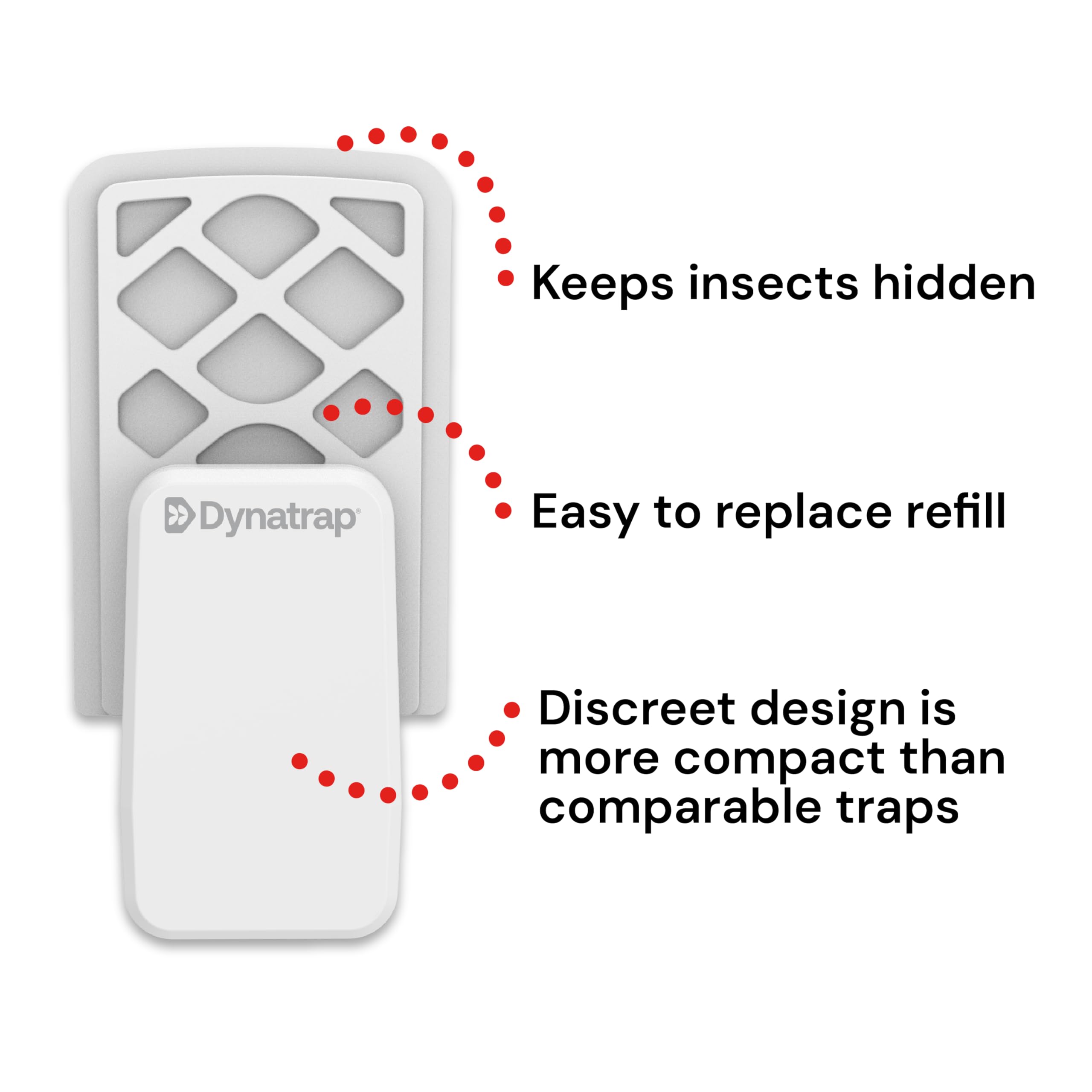 DynaTrap paquete con 2 cartones adhesivos listo para instalación rápida