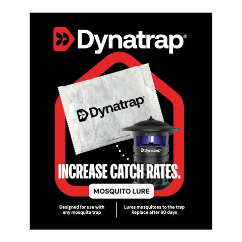 DynaTrap sachet frontal mostrando el envase y beneficio de mayor captura