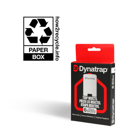 Dynatrap vista completa del lado adhesivo mostrando superficie pegajosa intacta