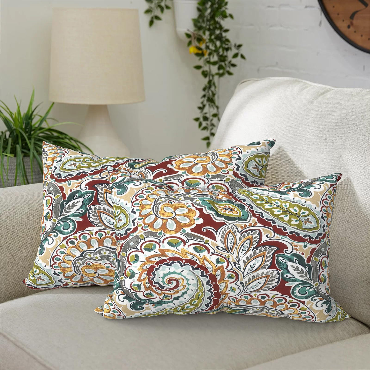 DYTXIII frontal del paquete mostrando el estampado paisley chilli y color vibrante