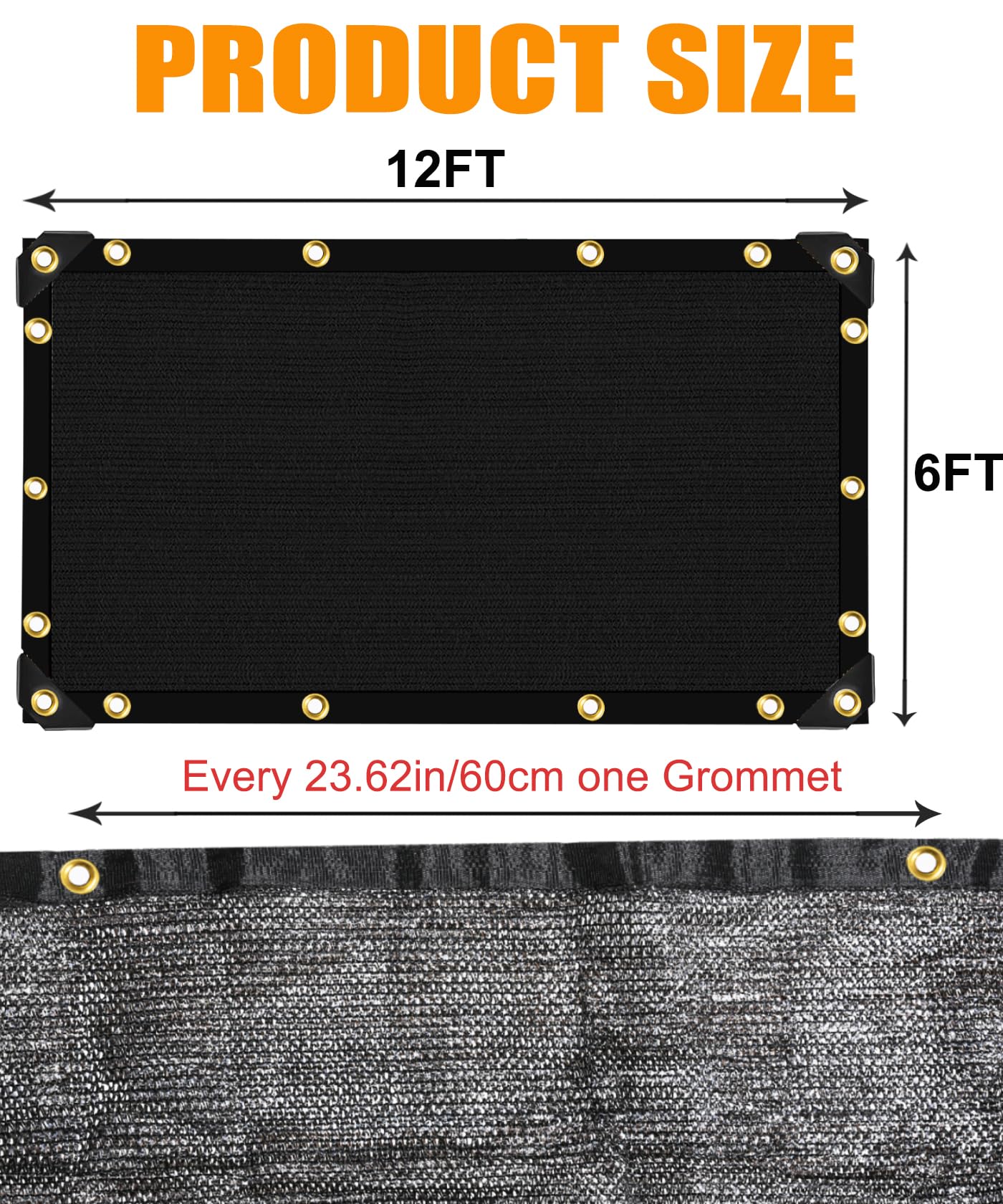 e.share comparación de escala 12x6 ft para visualizar cobertura y ajuste