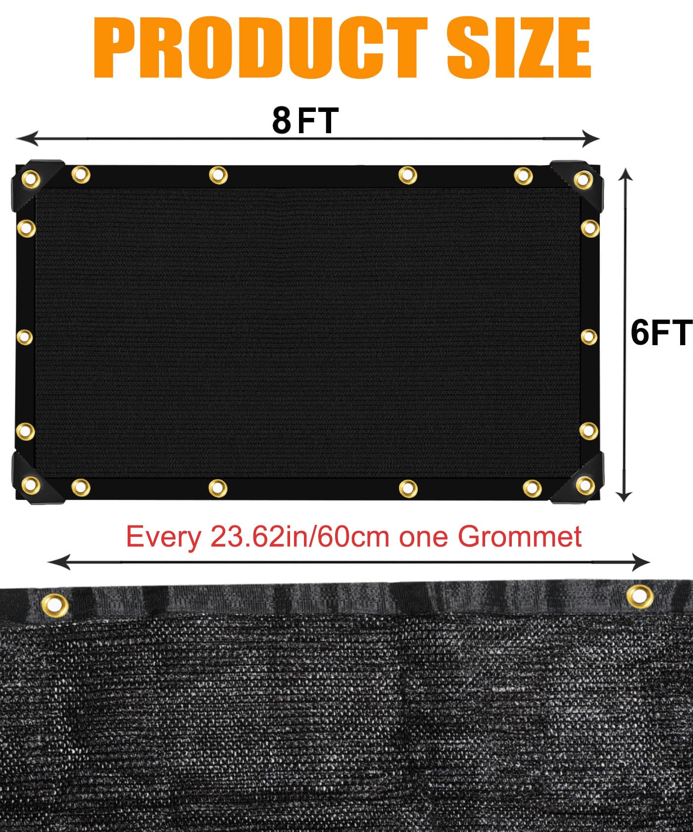 e.share comparación de tamaño 6x8ft sobre una silla para visualizar escala y cobertura del espacio
