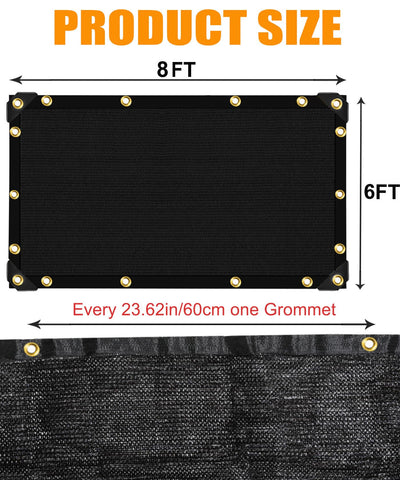 e.share comparación de tamaño 6x8ft sobre una silla para visualizar escala y cobertura del espacio