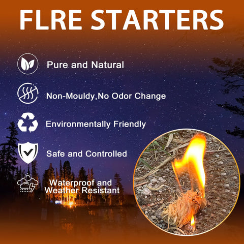 E500 escena de camping con fuego encendido demostrando fiabilidad al aire libre