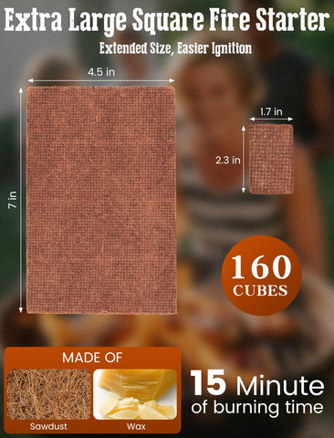 Detalle de textura del cubo E500 con cera vegetal que indica combustión limpia