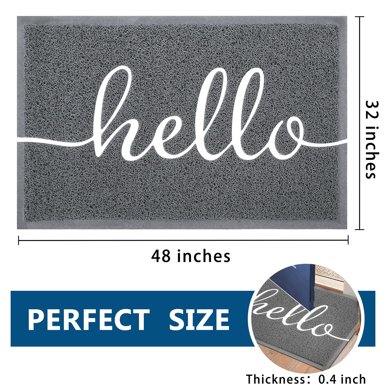 EARTHALL textura de bucles PVC que atrapa suciedad eficazmente